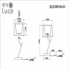 Настольная лампа декоративная EVOLUCE Denice SLE300104-01 | фото 7