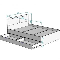 Кровать Ольга L42 (1400) 2 ящика | фото 2