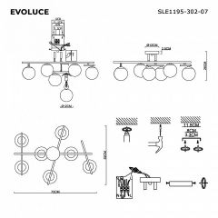 Потолочная люстра EVOLUCE SIERRA SLE1195-302-07 | фото 7