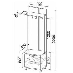 Вешалка 600 Вест М01 | фото 2